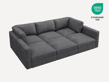 Altus Oversized 6-Piece Corduroy Cloud Sleeper Sectional