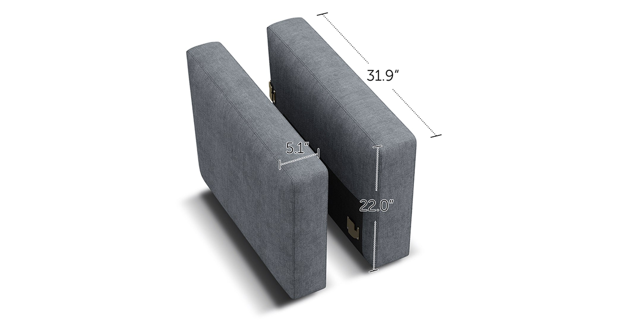 HONBAY 1 Pair of Modular Sectional Armrests