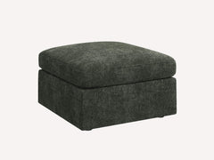 Brioche Chenille Storage Ottoman