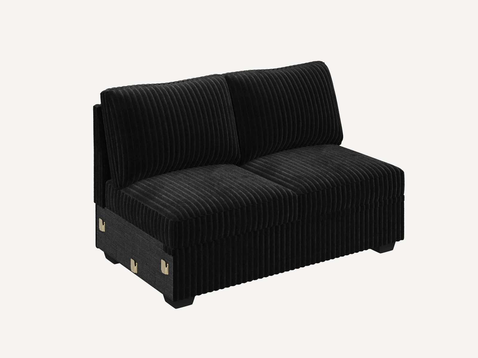 #Color_Wide Corduroy Black