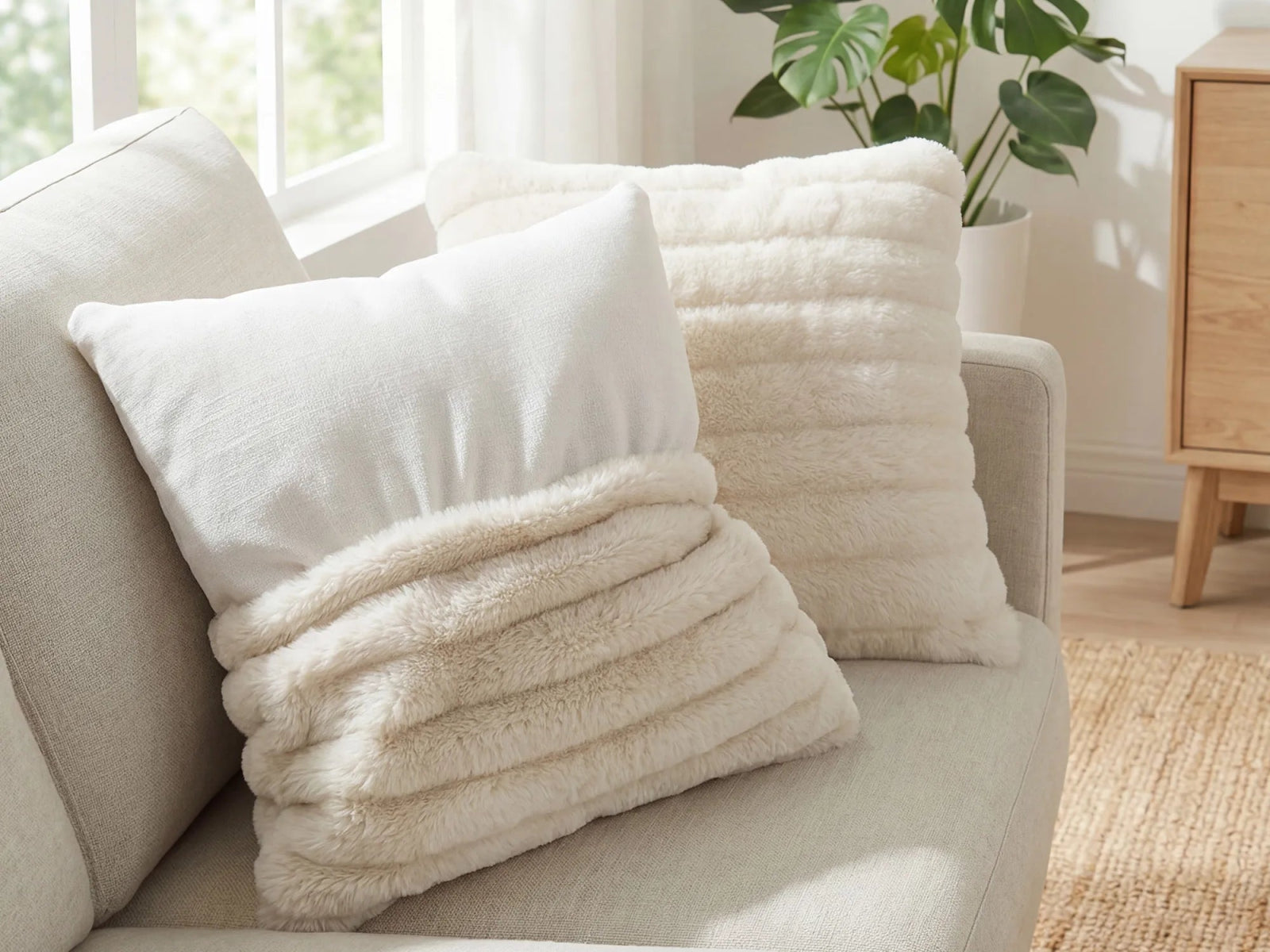 #Color_Faux Fur Ivory