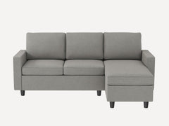 HONBAY 3-Piece Polyester Convertible Sectional Sofa