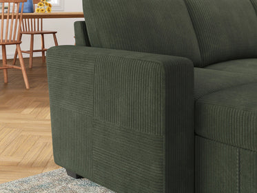 8-Piece Corduroy U-Shaped  Sleeper Sectional 
#Color_Corduroy Green