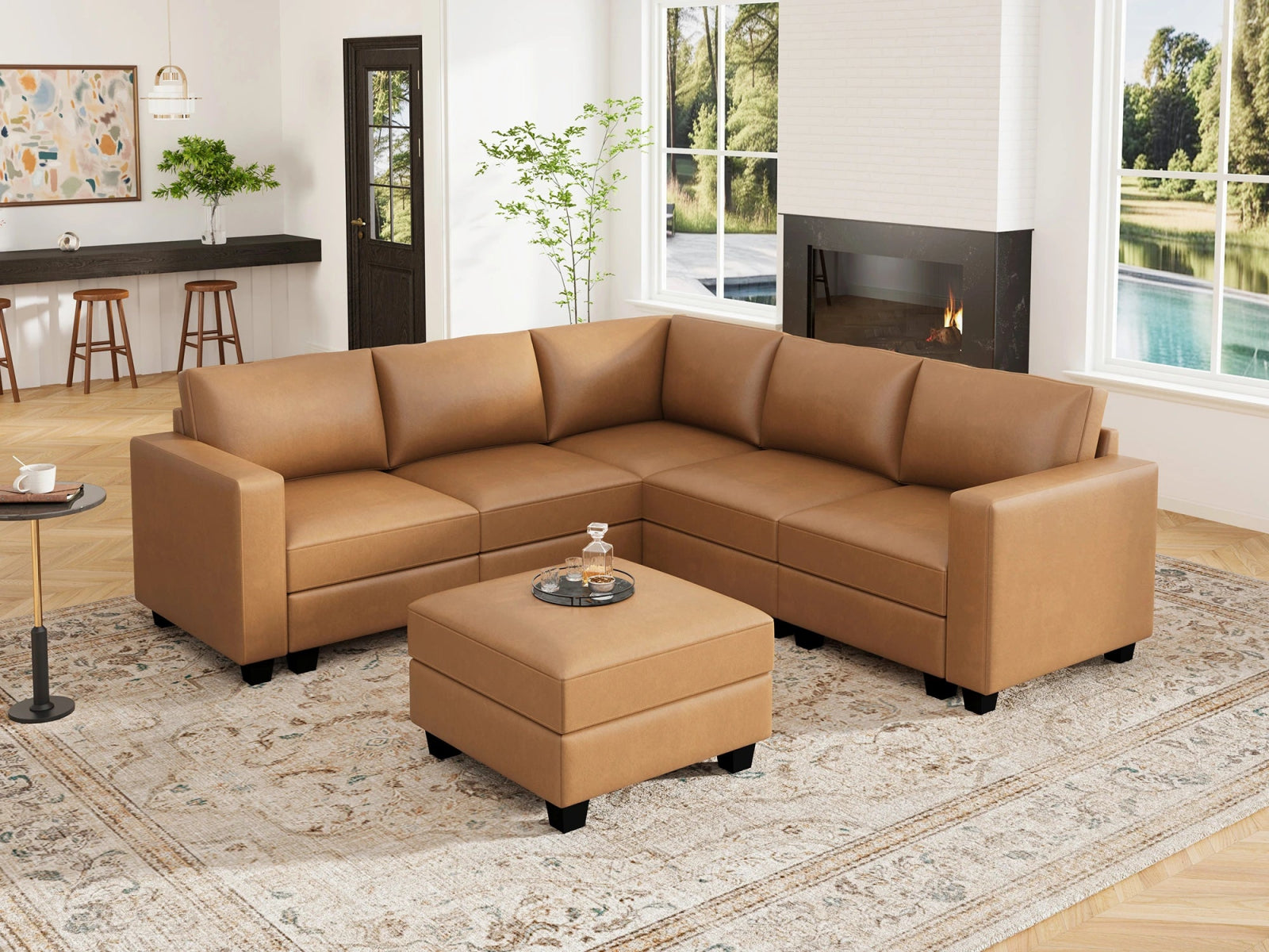 #Color_Cognac Vegan Leather