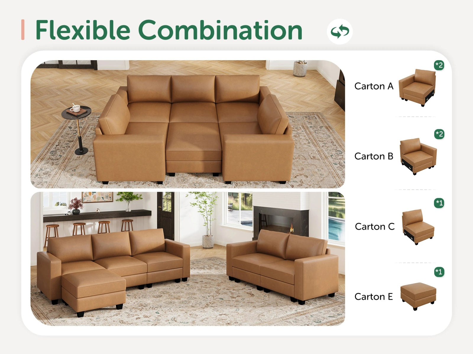 #Color_Cognac Vegan Leather