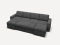 Space 6-Piece Oversized Pull-Out Sleeper Sectional