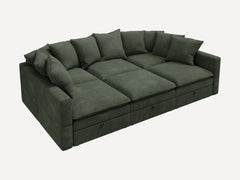 Opua 6-Piece Corduroy Cloud Sleeper Sectional