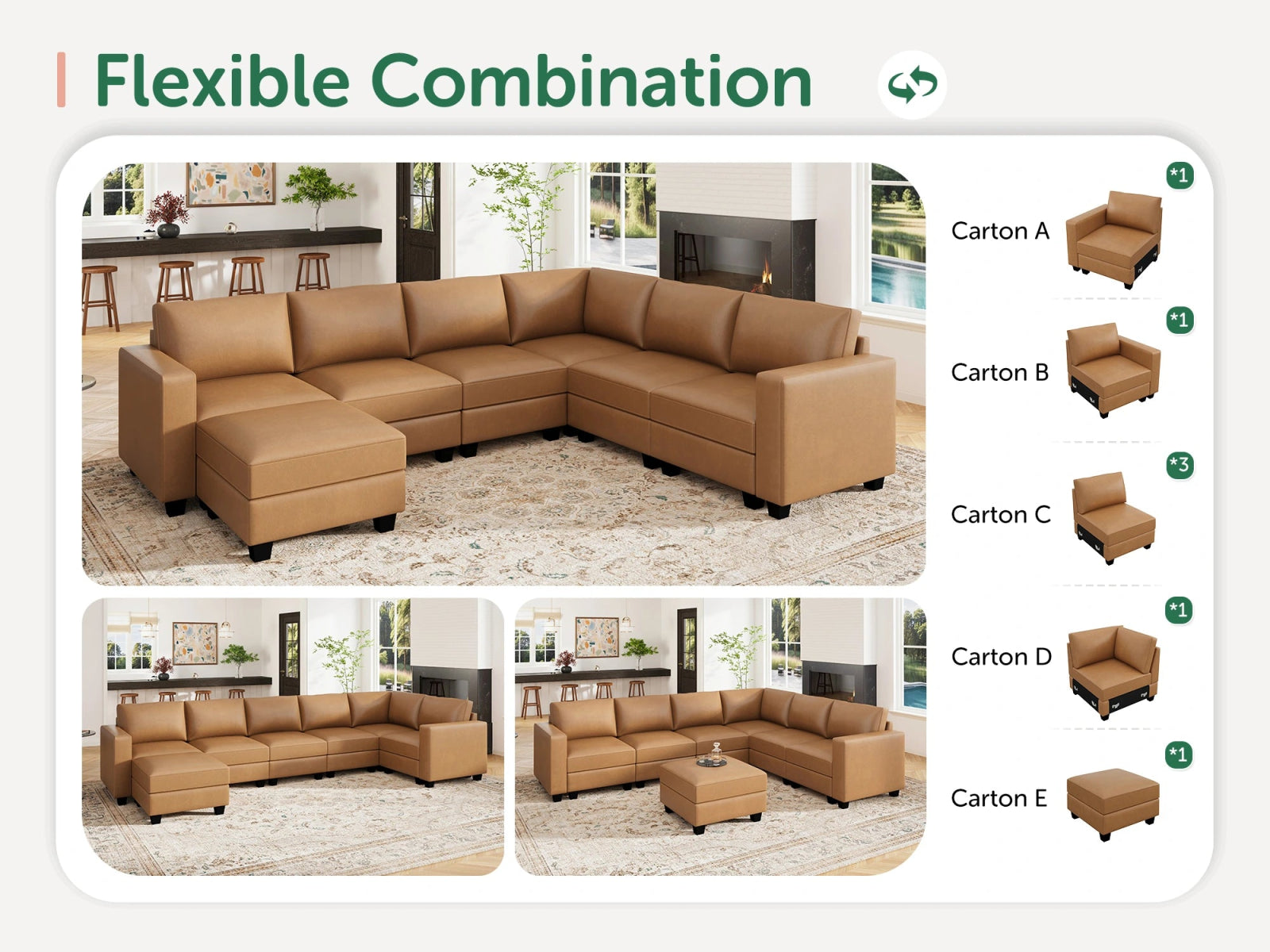 #Color_Cognac Vegan Leather