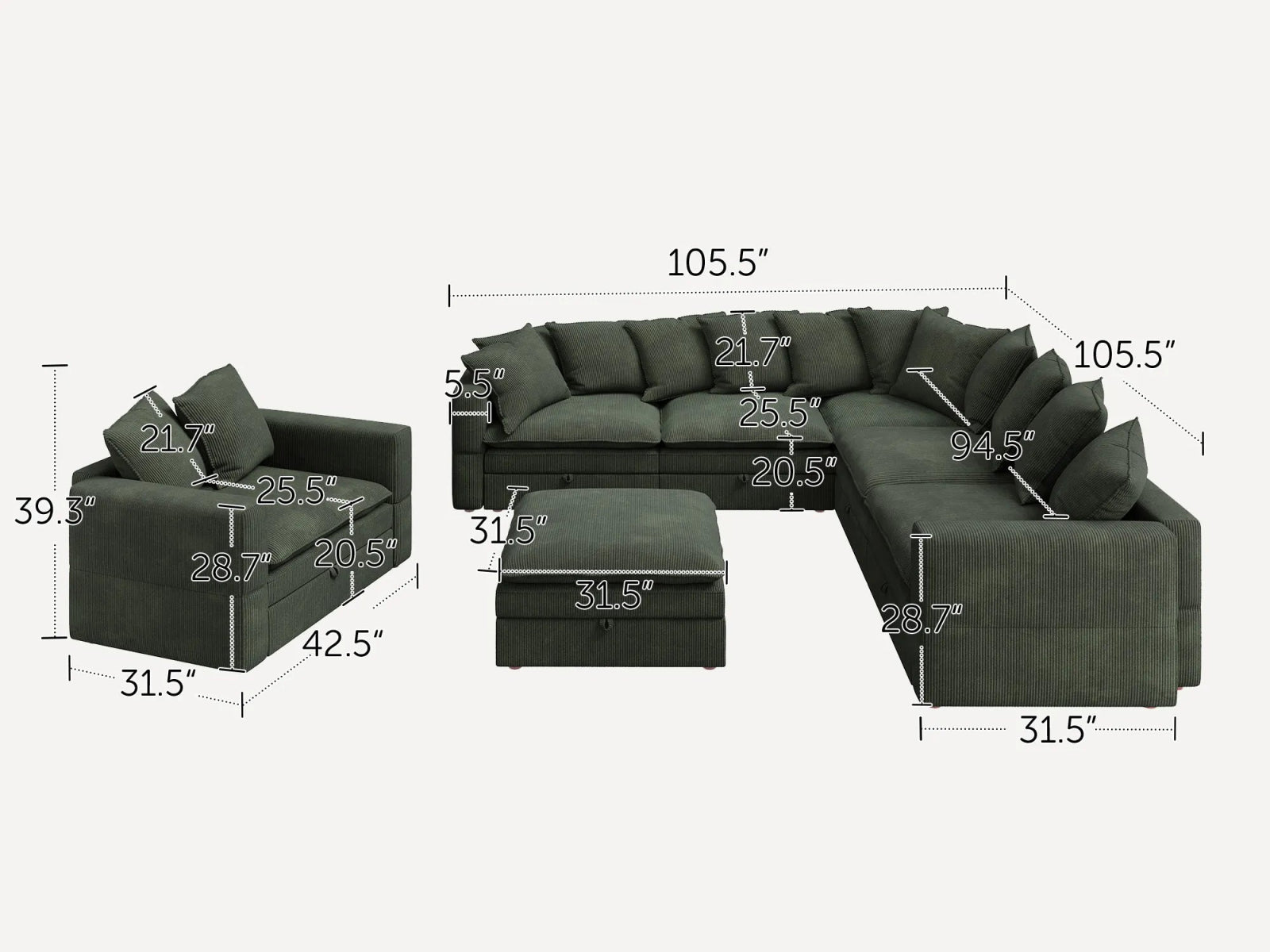 #Color_Corduroy Green