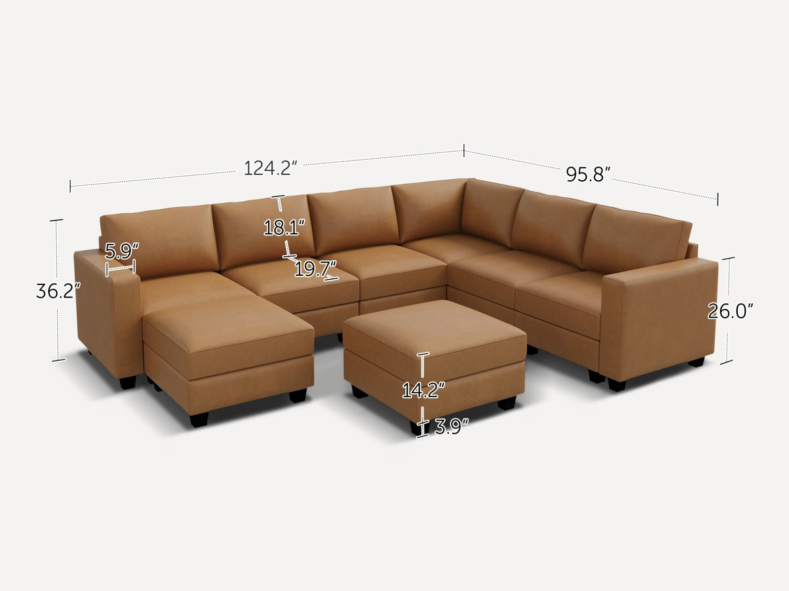 #Color_Cognac Vegan Leather