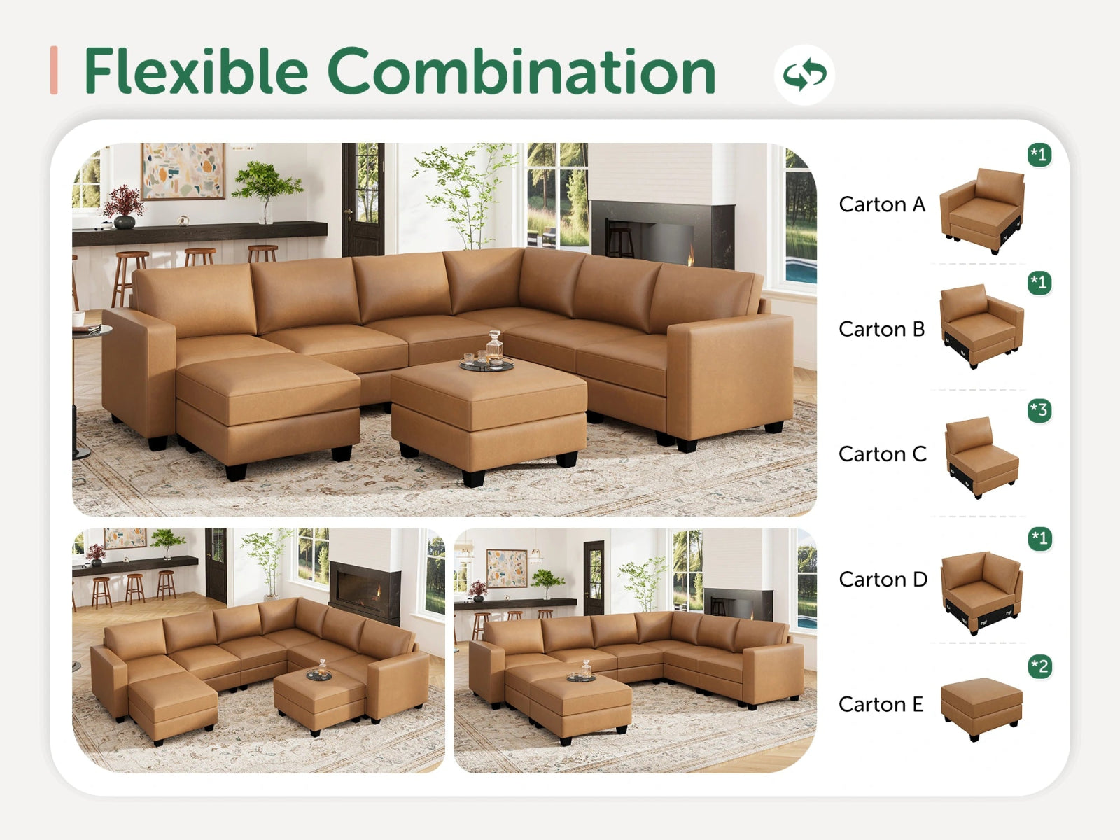 #Color_Cognac Vegan Leather