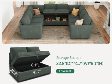 Storage Function
 #Color_Corduroy Green
