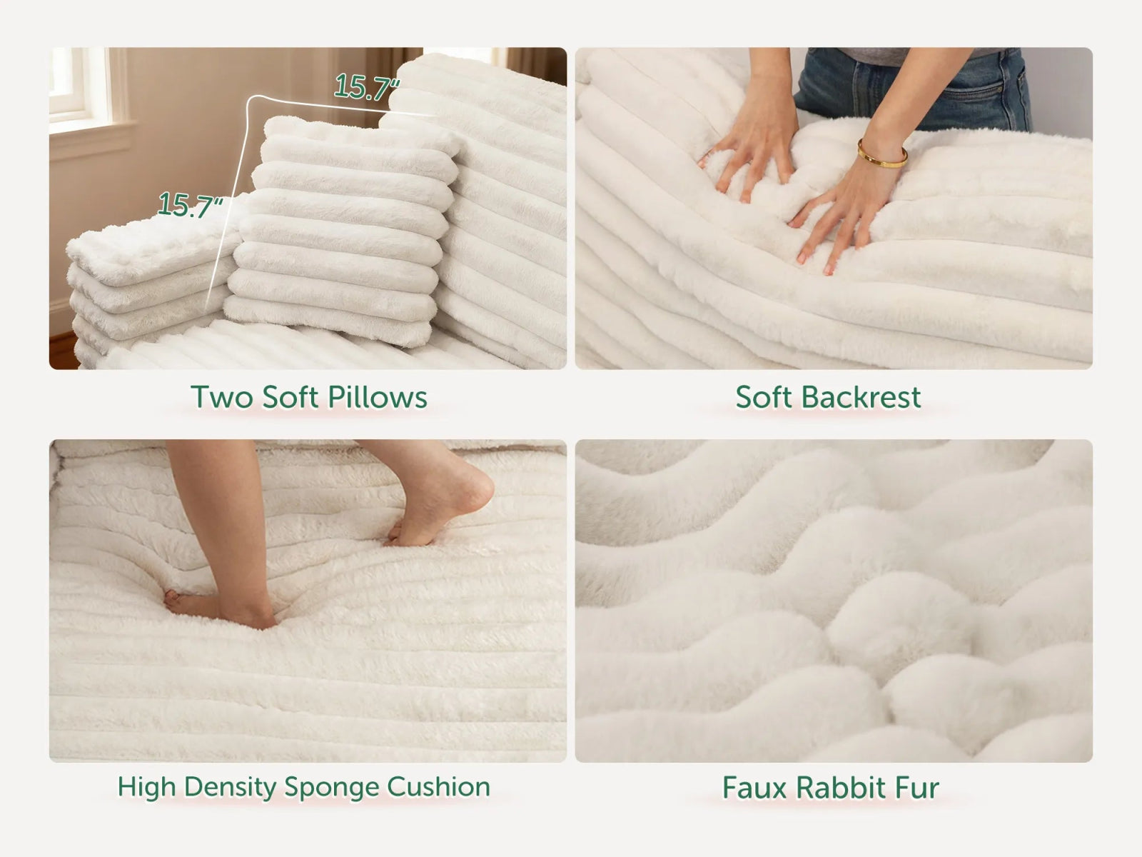 #Color_Faux Rabbit Fur Beige