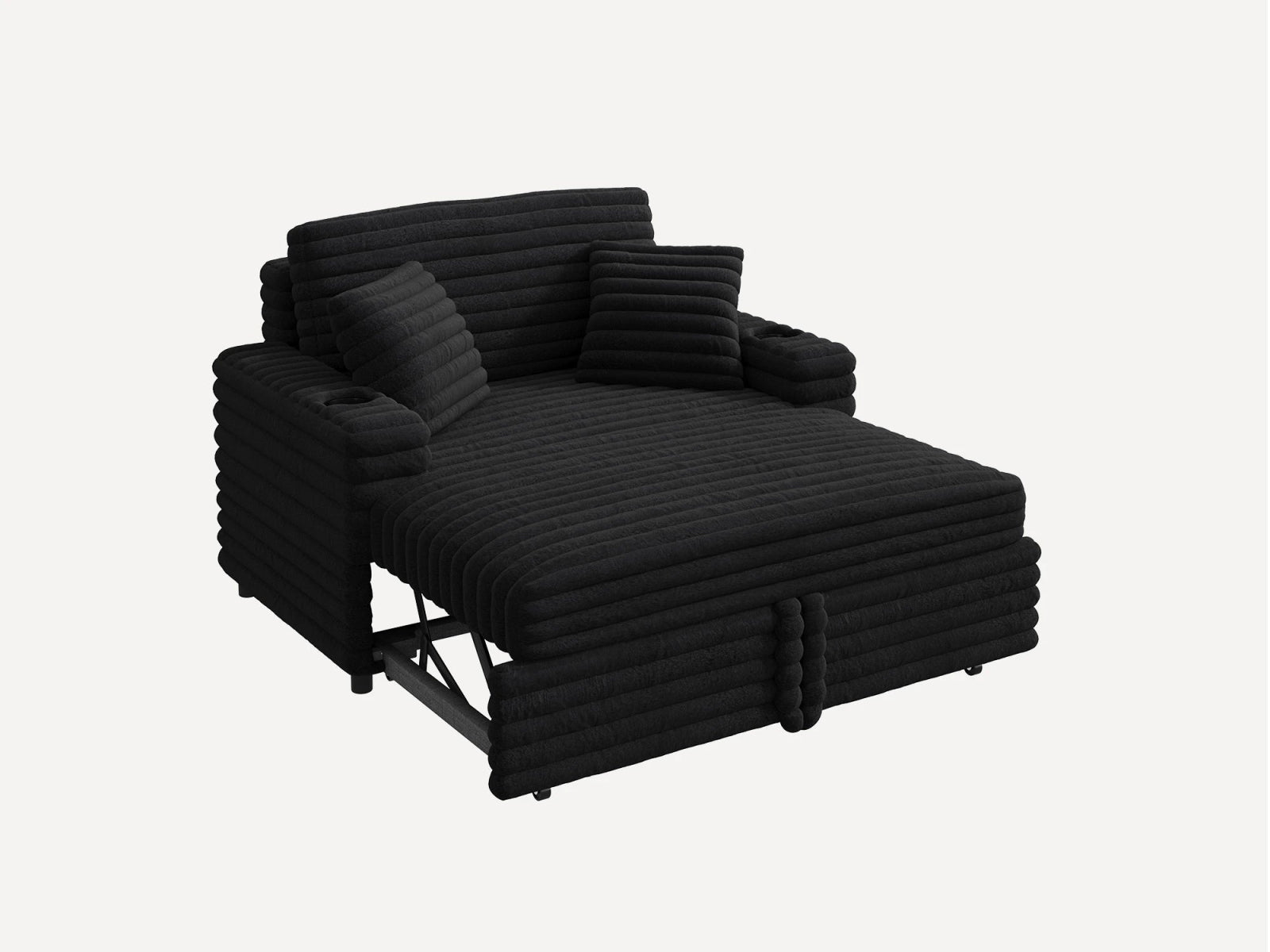 #Color_Faux Rabbit Fur Black