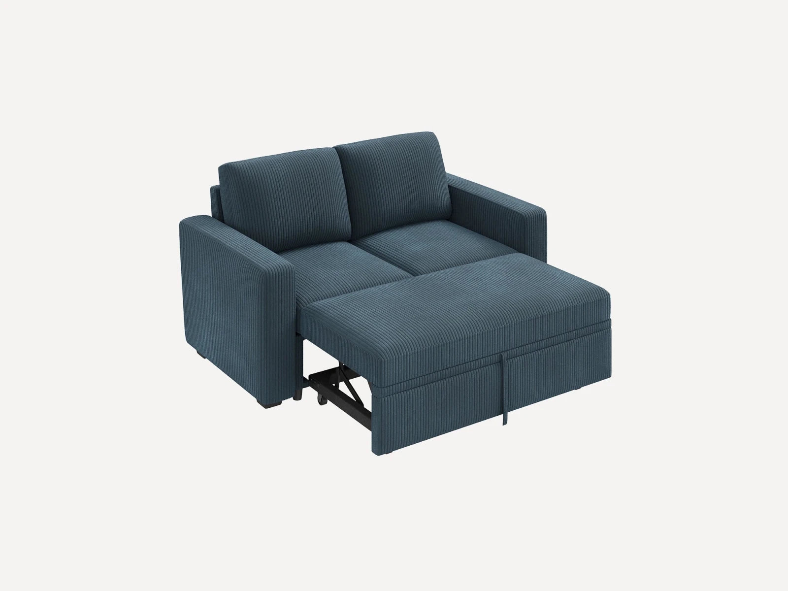 2-Piece Wide Plush Corduroy Modular Sleeper
 #Color_Corduroy Blue