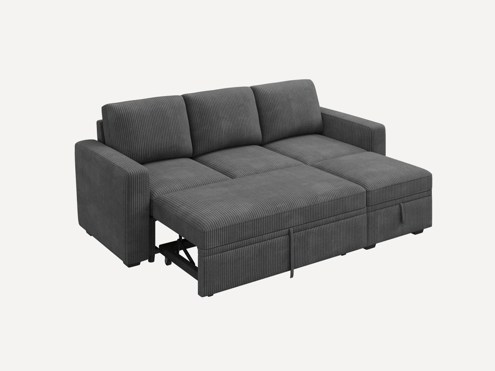Molit 4-Piece Pull-Out Sectional
#Color_Corduroy Gray