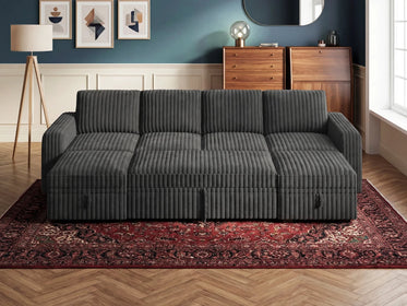 Molit 6-Piece Pull-Out Sectional
 #Color_Gray