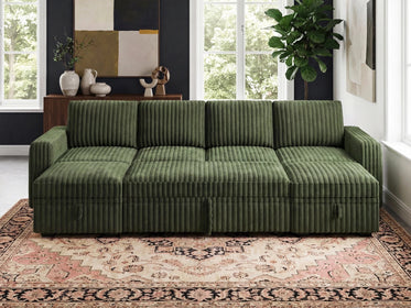 Molit 6-Piece Pull-Out Sectional
 #Color_Green