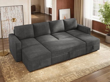 Molit 6-Piece Pull-Out Sectional
#Color_Corduroy Gray