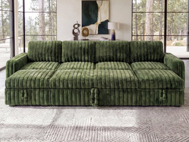 Molit 6-Piece Pull-Out Sectional
 #Color_Faux Rabbit Fur Green 
#Hover