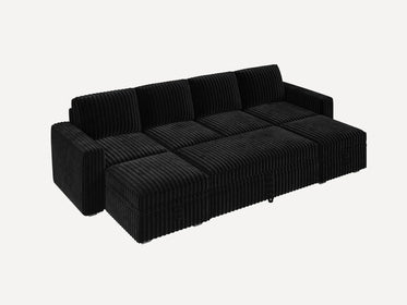 Molit 6-Piece Pull-Out Sectional
 #Color_Black