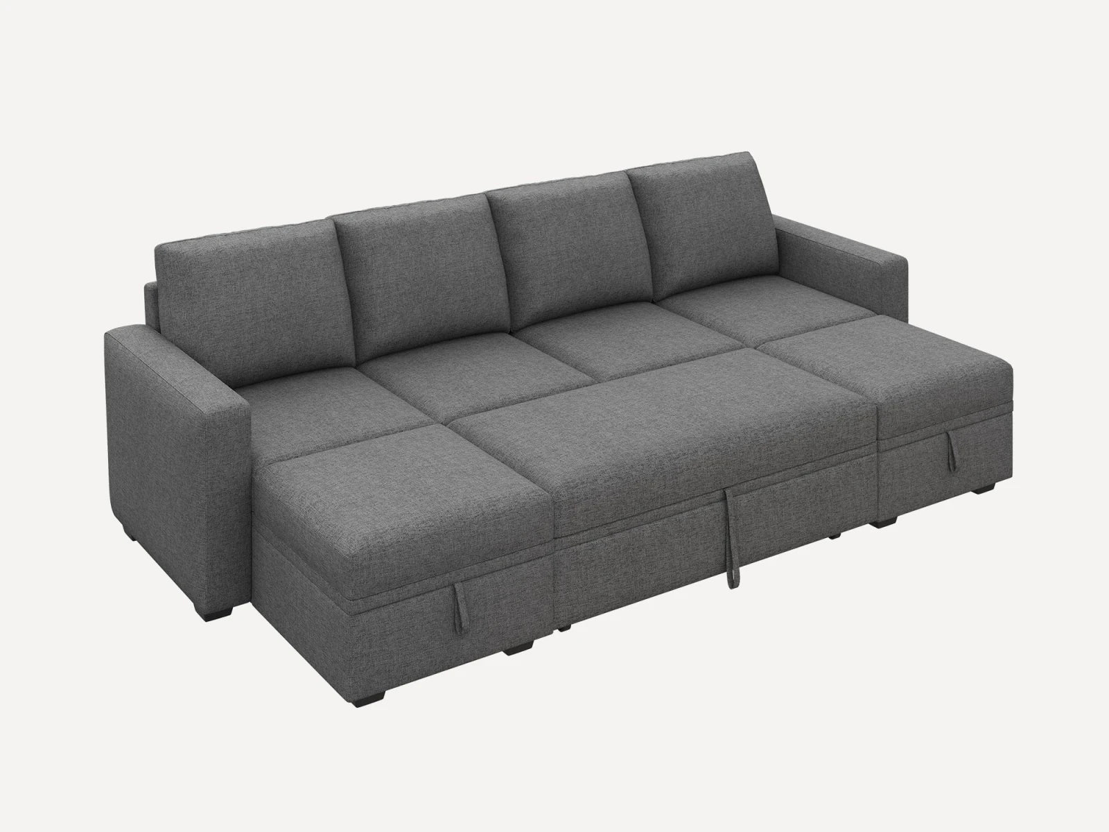 Molit 6-Piece Pull-Out Sectional
 #Color_Dark Gray