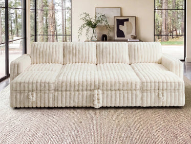 Molit 6-Piece Pull-Out Sectional
 #Color_Faux Rabbit Fur Ivory
#Hover