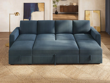 Molit 6-Piece Pull-Out Sectional
#Color_Corduroy Blue