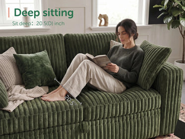Molit 6-Piece Pull-Out Sectional
 #Color_Green