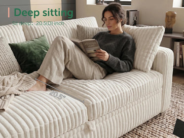 Molit 6-Piece Pull-Out Sectional
 #Color_White