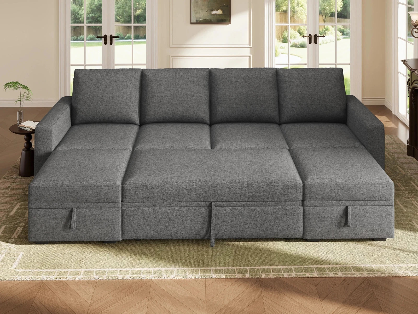 Molit 6-Piece Pull-Out Sectional
 #Color_Dark Gray