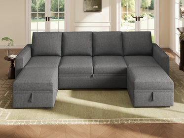 Molit 6-Piece Pull-Out Sectional
 #Color_Dark Gray