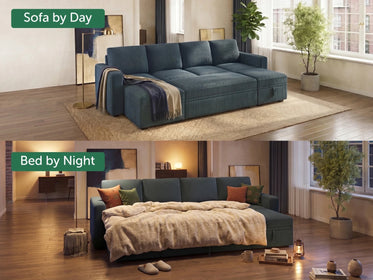 Molit 6-Piece Pull-Out Sectional
#Color_Corduroy Blue