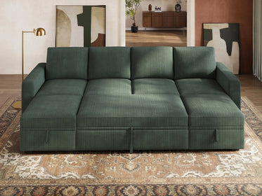 Molit 6-Piece Pull-Out Sectional
#Color_Corduroy Green