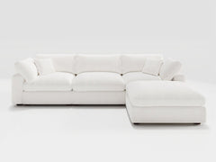 Nove 4-Piece Upgraded Cloud Sectional With Reversible Chaise
