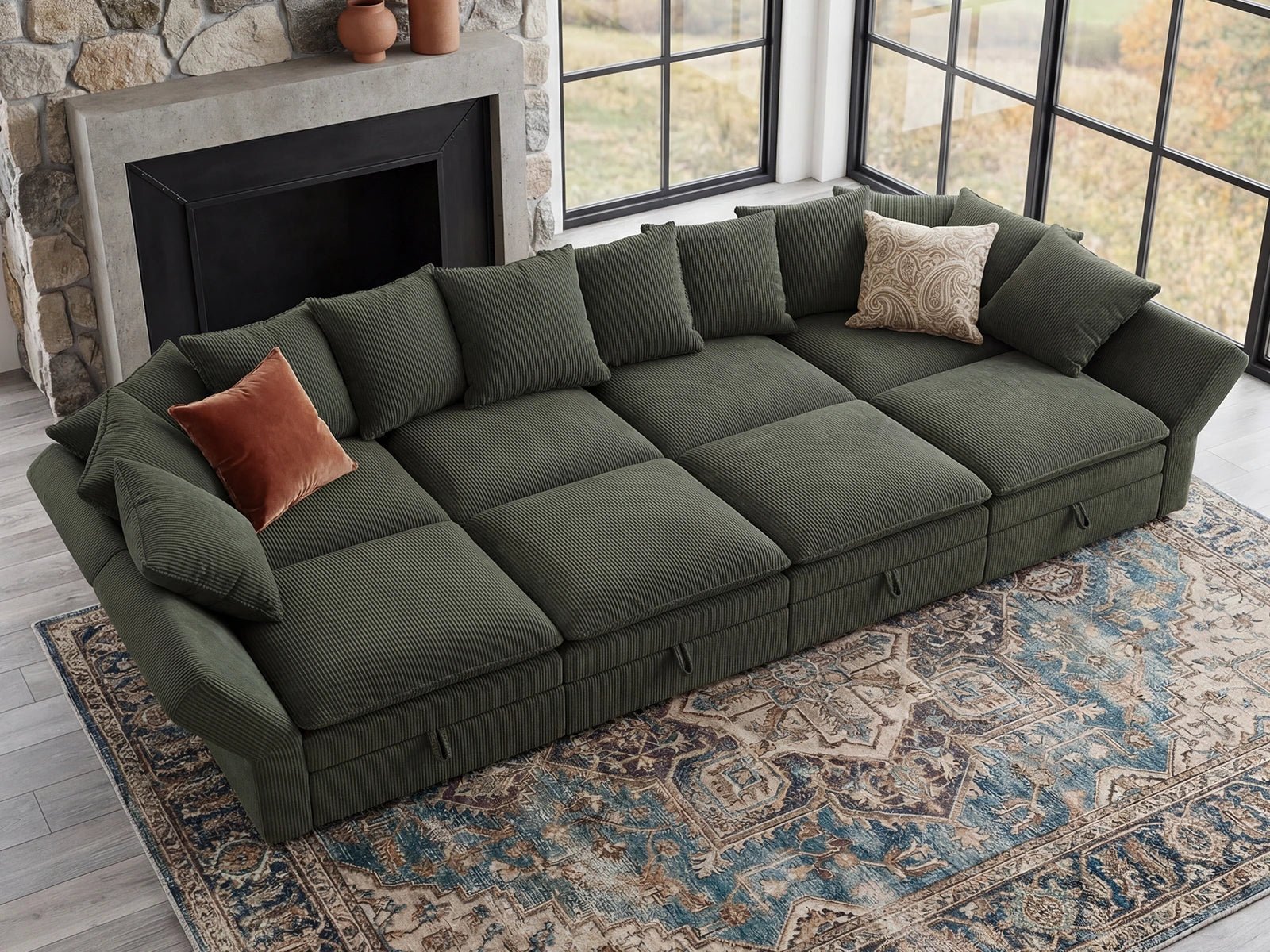 #Color_Corduroy Green 