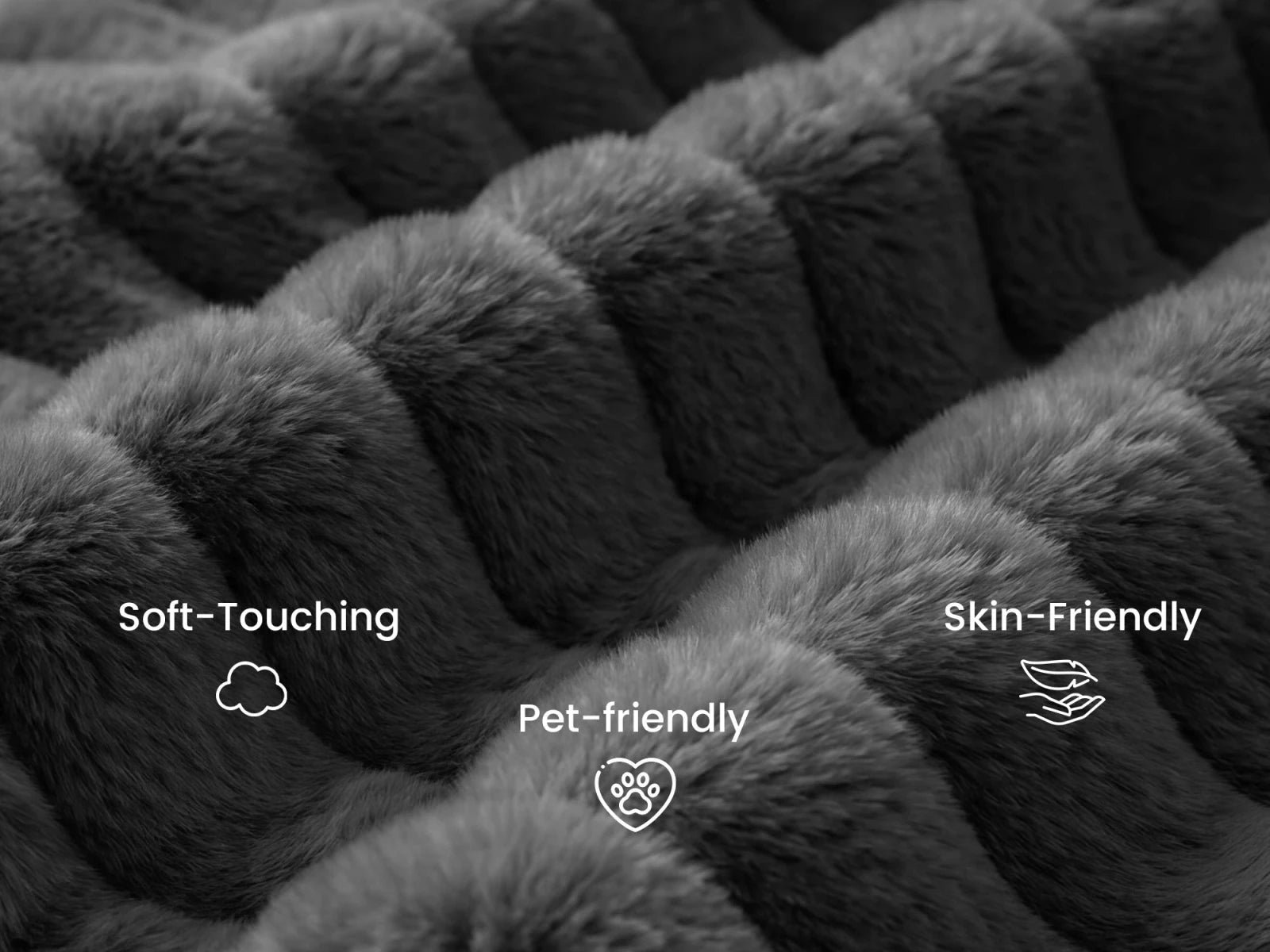 #Color_Faux Rabbit Fur Gray