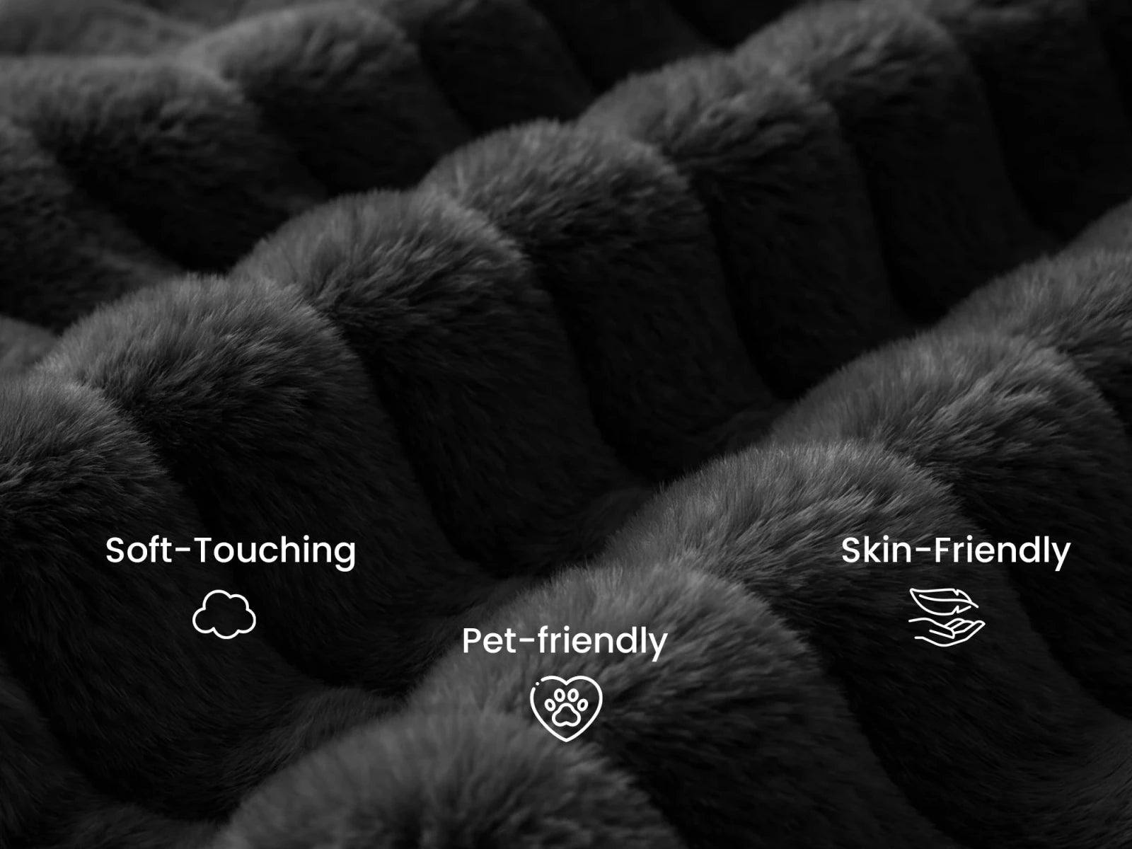 #Color_Faux Rabbit Fur Black