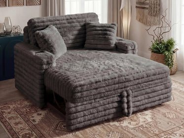 #Color_Faux Rabbit Fur Gray