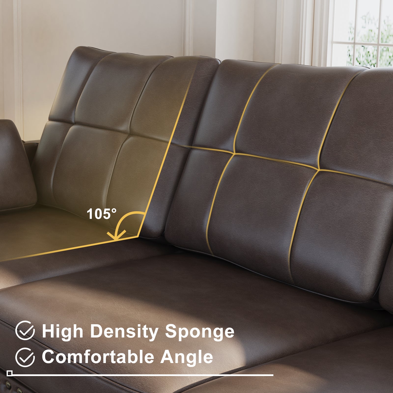 HONBAY Comfortable Couch Set