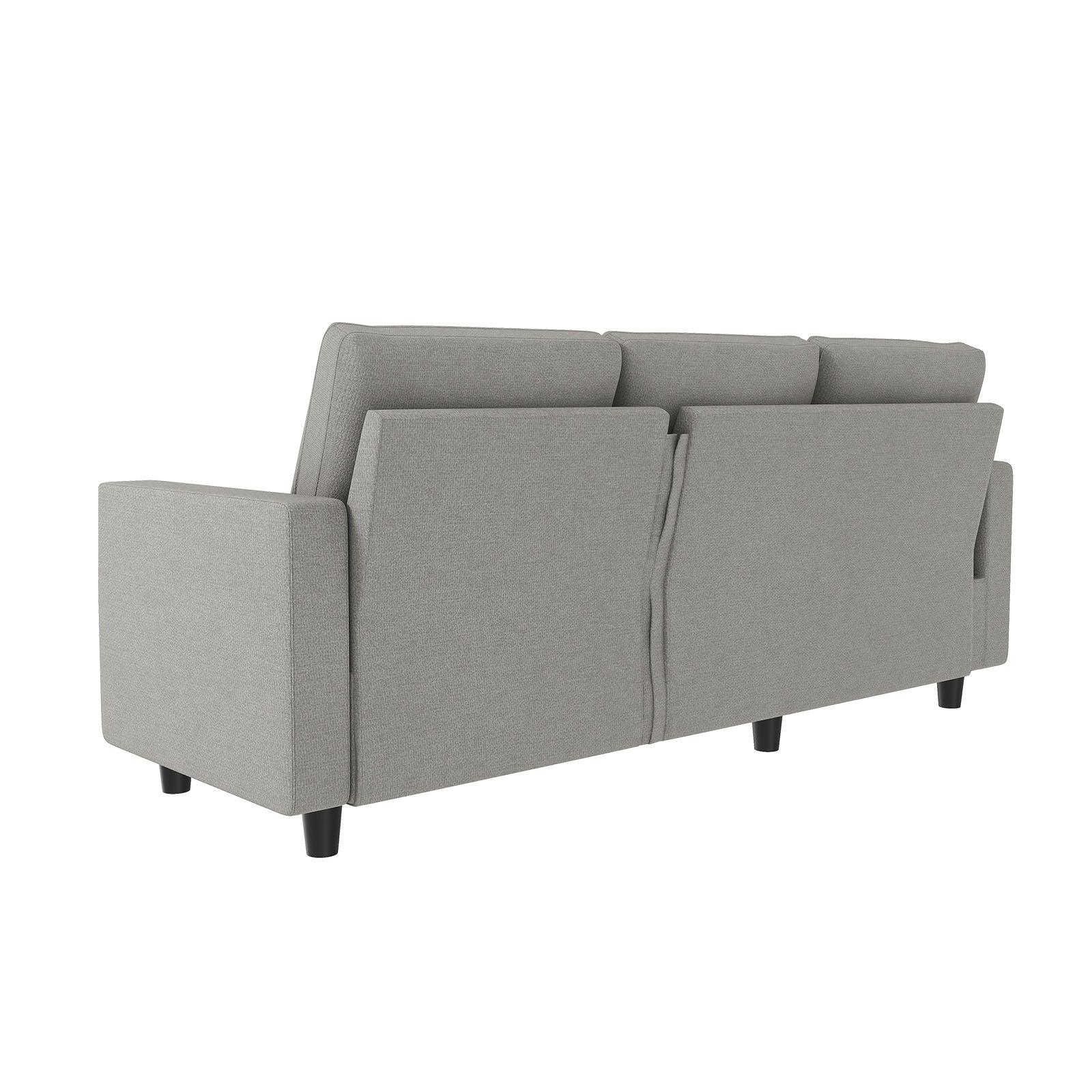 HONBAY 3 Seaters Comfortable Couch with Reversible Chaise